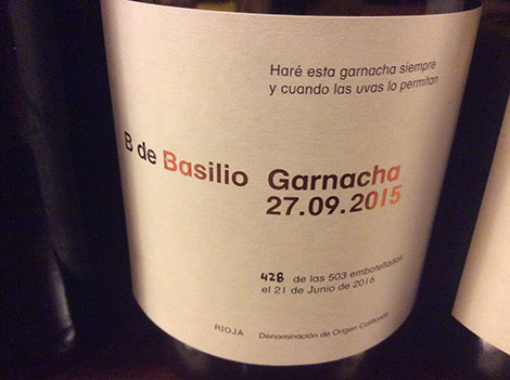 Un trozo de Rioja se escribe con ‘B’ de Basilio